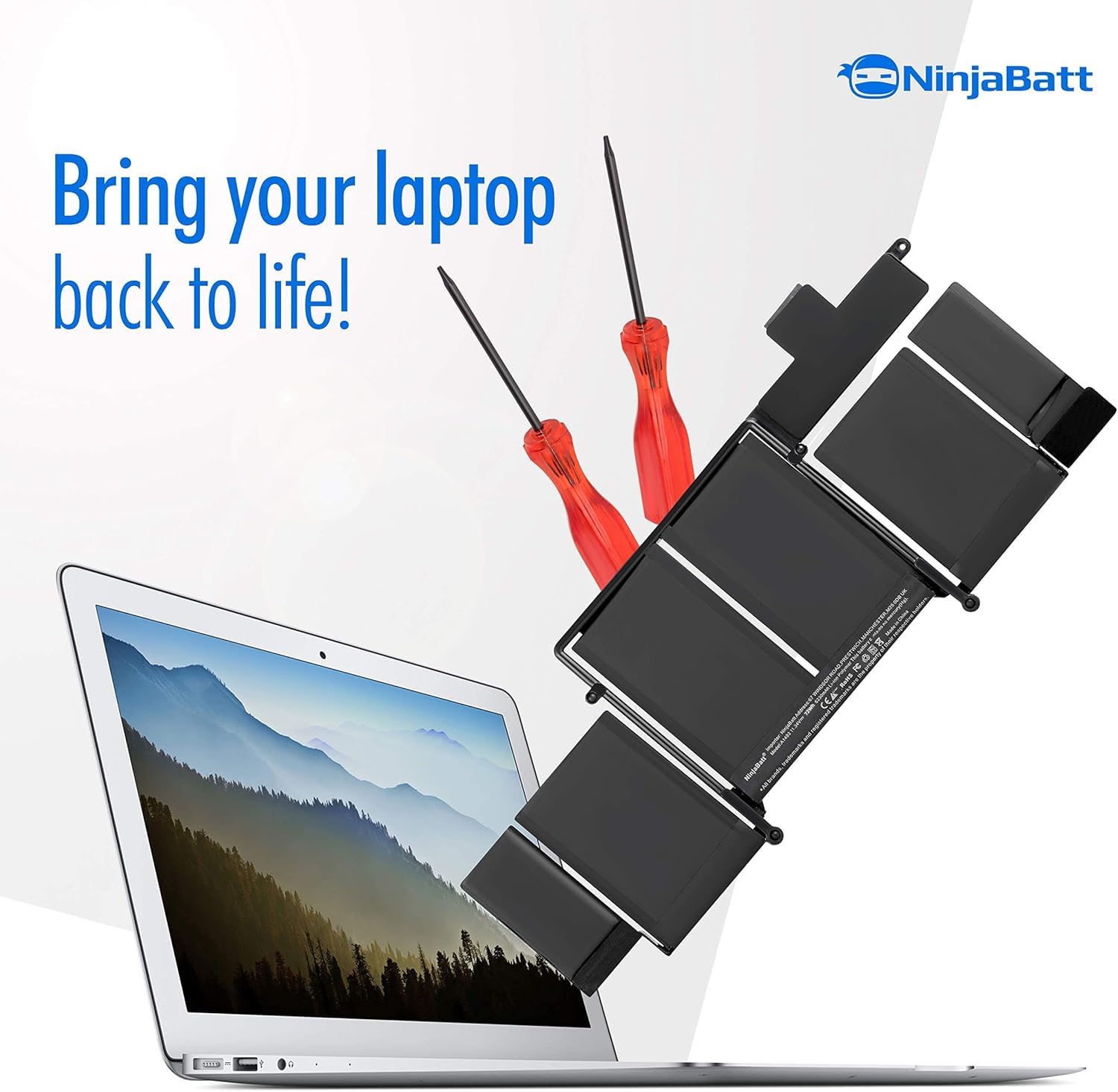 Amazon.com: NinjaBatt Battery A1502 A1582 for Apple MacBook